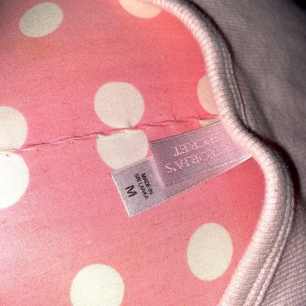 Victoria's Secret Rare sequins embroidered Pink ribbed tank & matching boy short